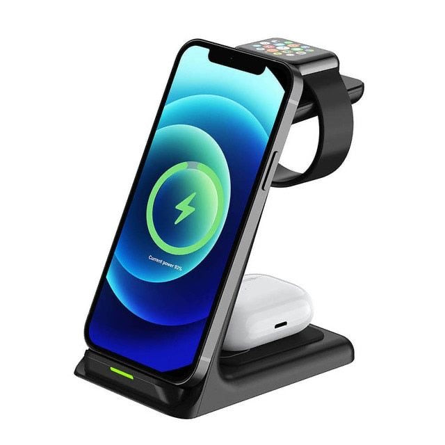 3 in 1 Wireless Charger Stand Fast Charging Station Dock