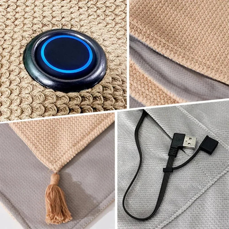 USB Electric Heated Blanket Shawl