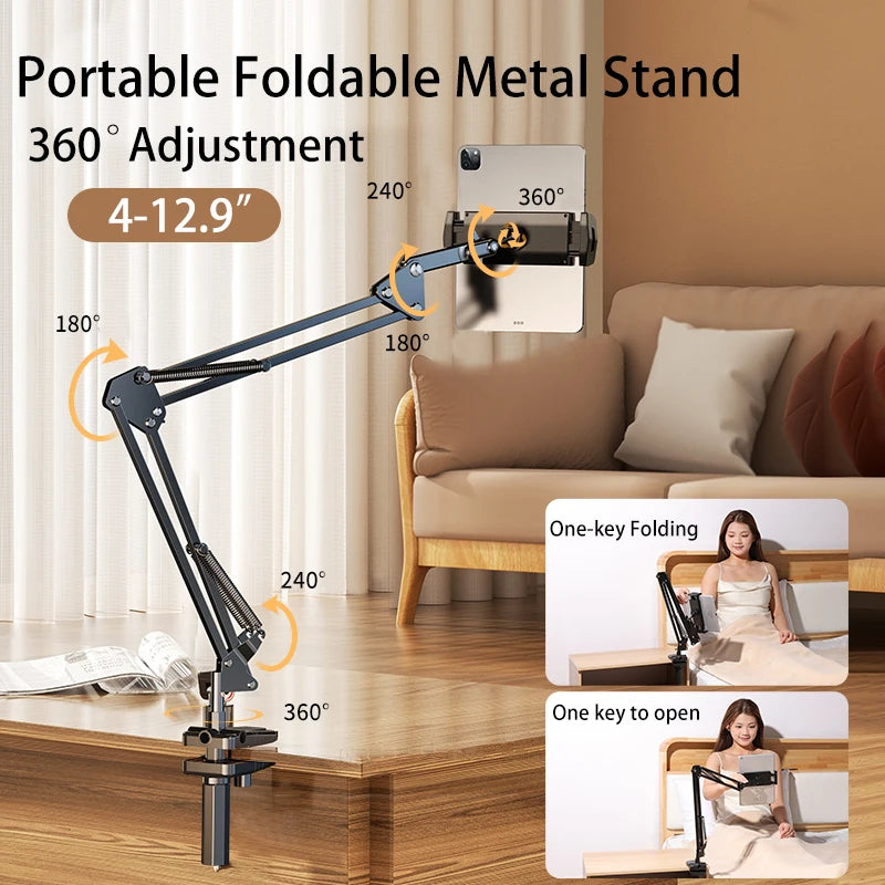 Rotatable Long Arm Metal 360° Adjustable Holder