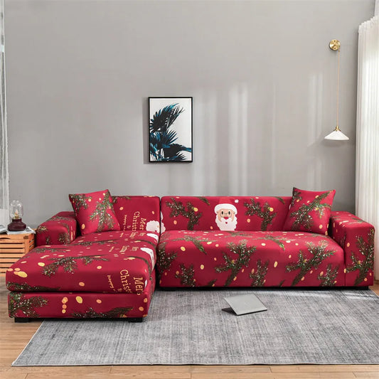 Elastic Stretch Christmas Sofa Cover