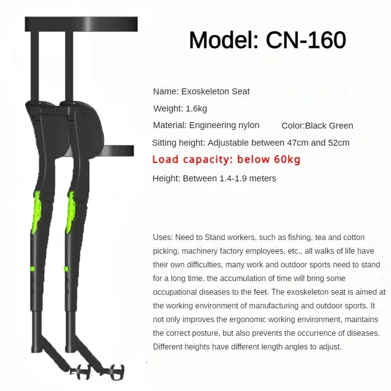 Wearable Lightweight Exoskeleton Seat